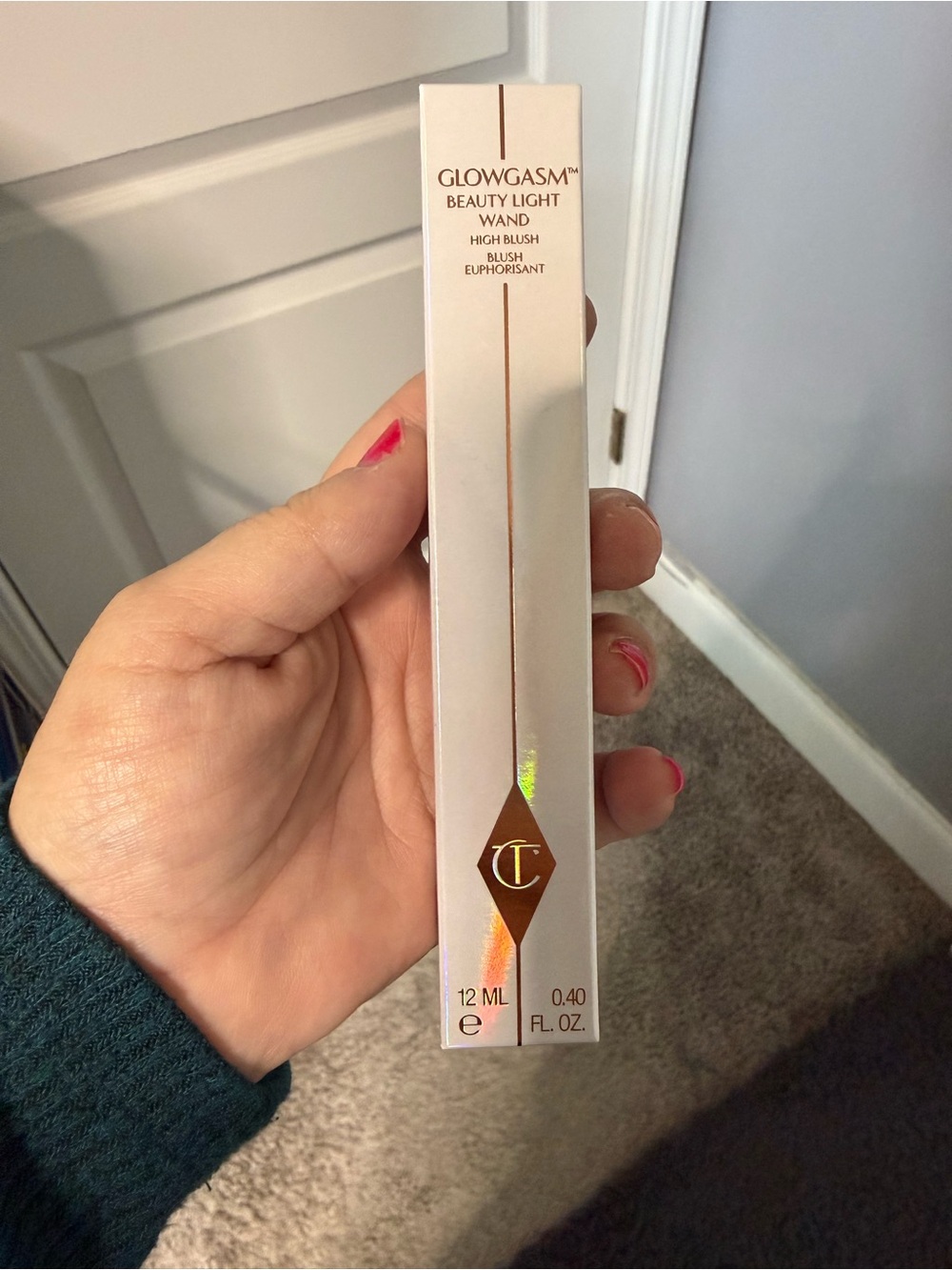 Charlotte Tilbury Glowgasm Beauty Light Wand Blush - Rose Pink & Gold Accents